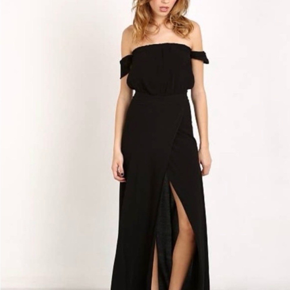 Flynn Skye Black Flowy Maxi Dress